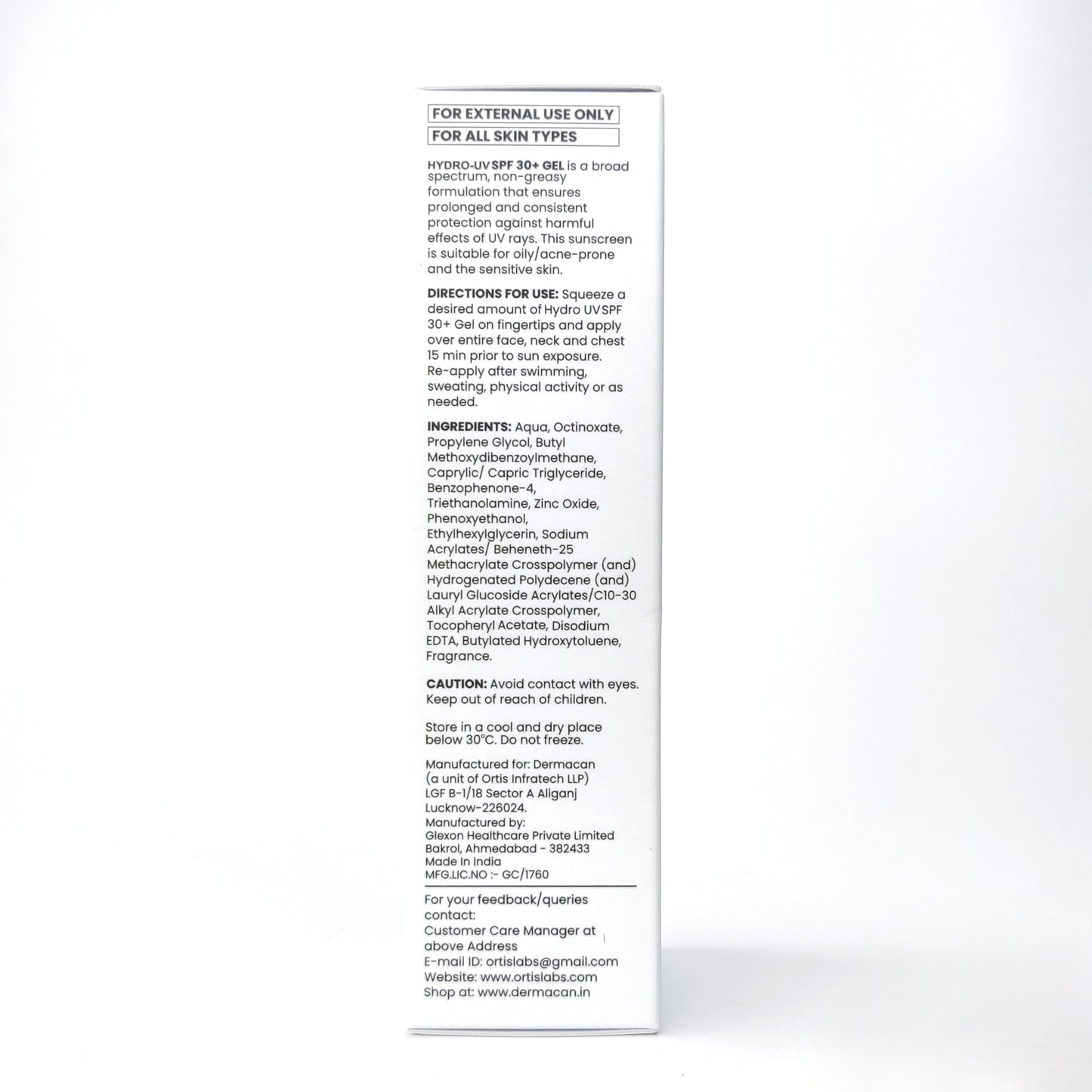 HYDRO-UV SPF 30 PA+++ Sunscreen