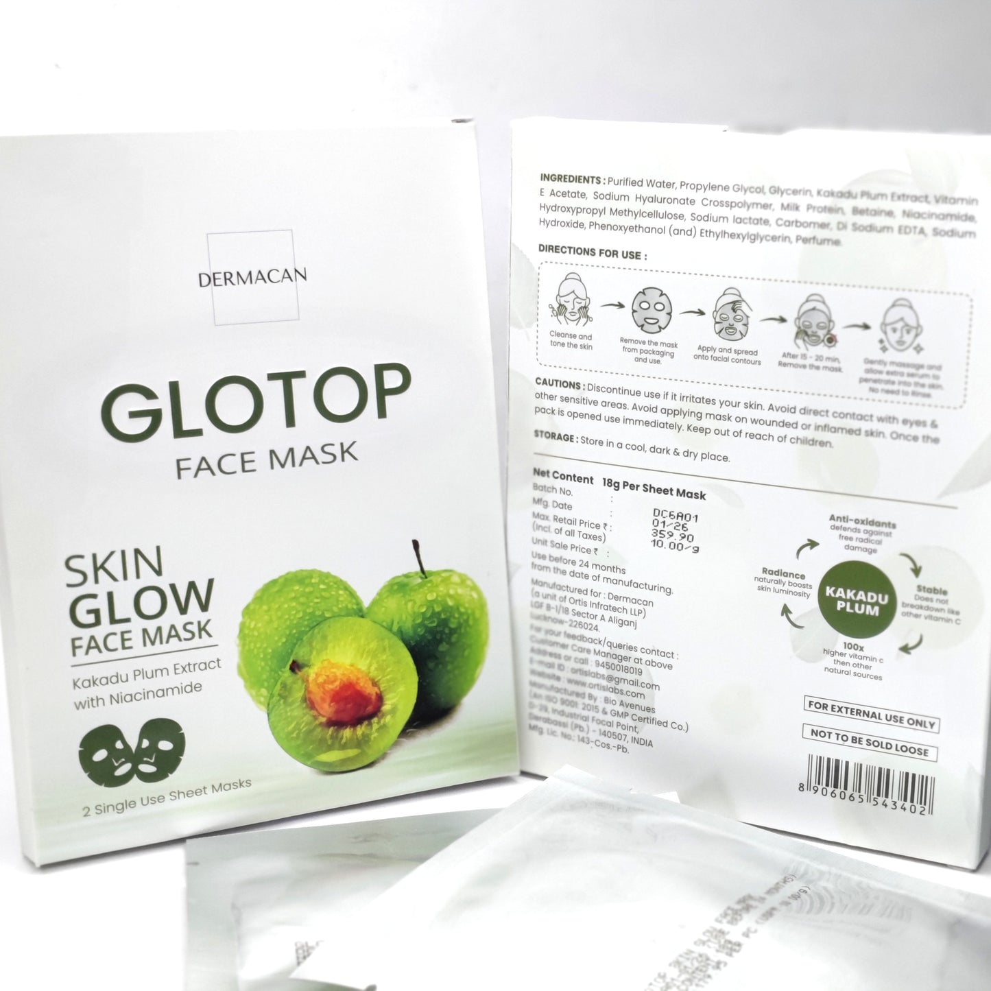 Glotop Skin Glow Face Mask