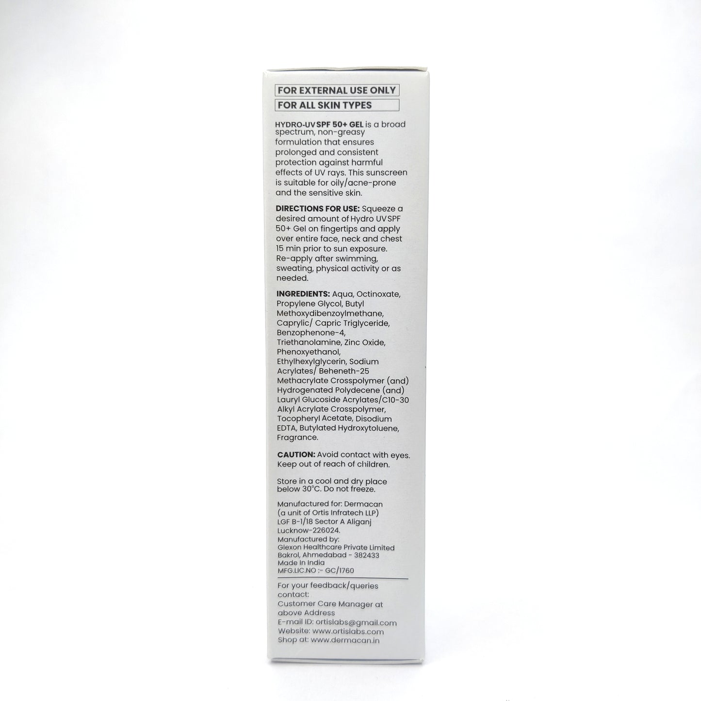 HYDRO-UV SPF 50 PA+++ Sunscreen