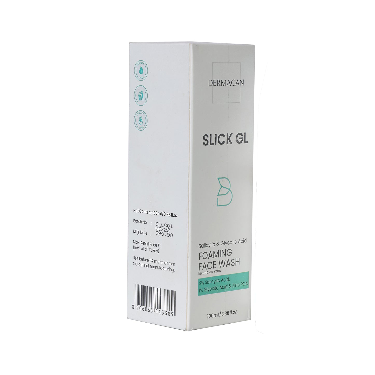 SLICK GL Anti-acne Foaming Facewash